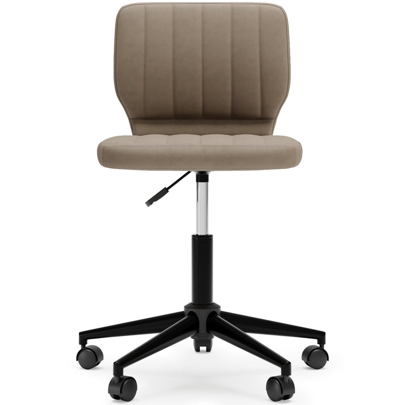 Beauenali - Taupe - Home Office Desk Chair (1/cn)-Washburn's Home Furnishings