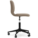 Beauenali - Taupe - Home Office Desk Chair (1/cn)-Washburn's Home Furnishings