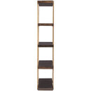 Beckville - Gold Finish/brown - Bookcase-Washburn's Home Furnishings