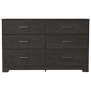 Belachime - Black - Six Drawer Dresser-Washburn's Home Furnishings