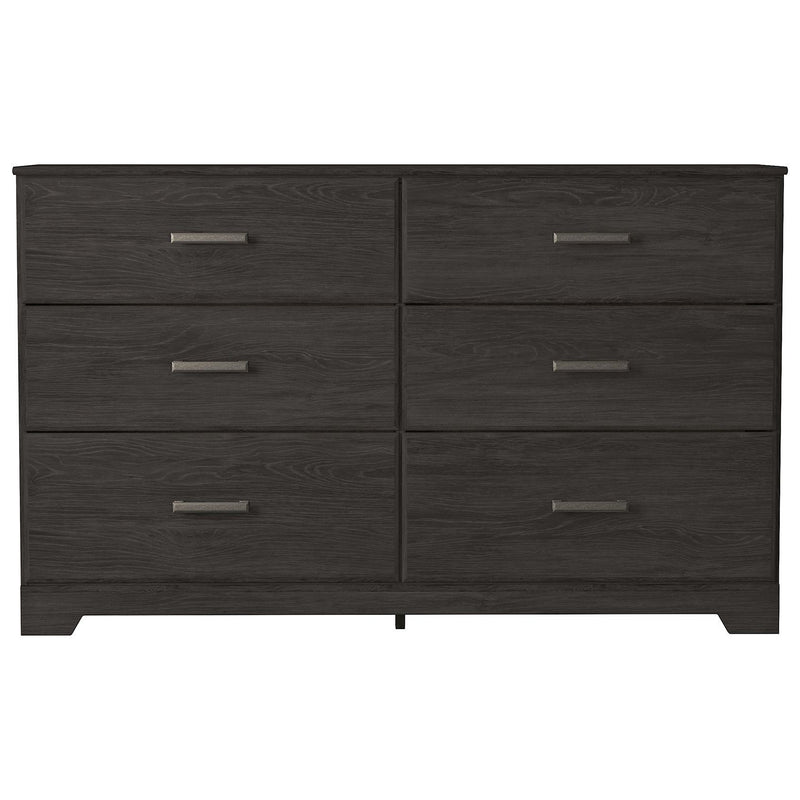 Belachime - Black - Six Drawer Dresser-Washburn's Home Furnishings