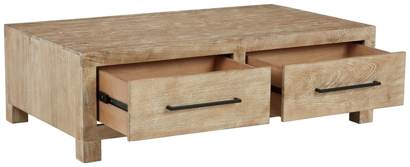 Belenburg - Brown - Cocktail Table With Storage-Washburn's Home Furnishings