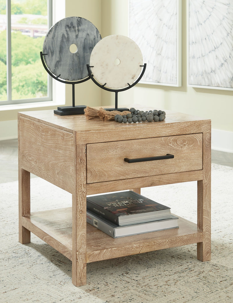 Belenburg - Brown - Square End Table-Washburn's Home Furnishings