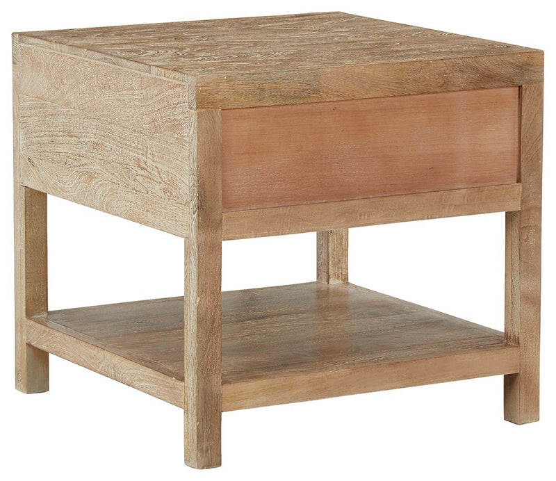 Belenburg - Brown - Square End Table-Washburn's Home Furnishings