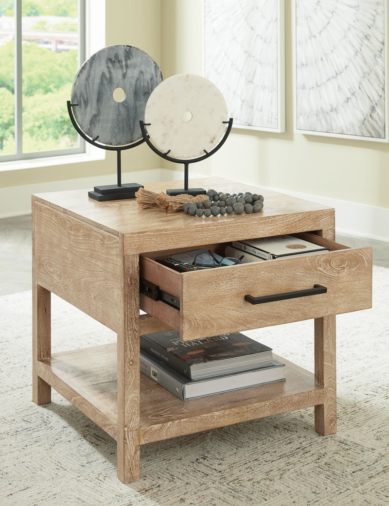 Belenburg - Brown - Square End Table-Washburn's Home Furnishings