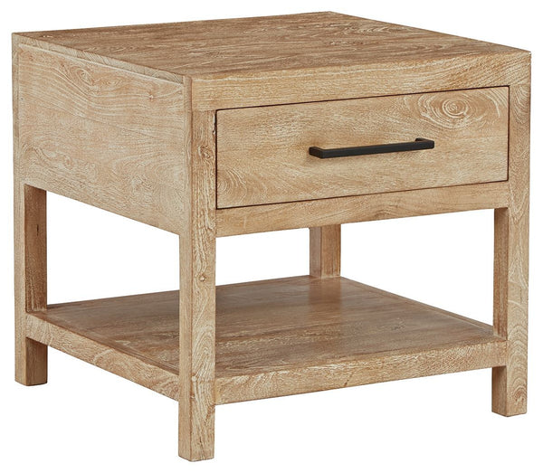 Belenburg - Brown - Square End Table-Washburn's Home Furnishings