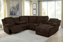 Belize - 6 Pc Motion Sectional - Brown-Washburn's Home Furnishings