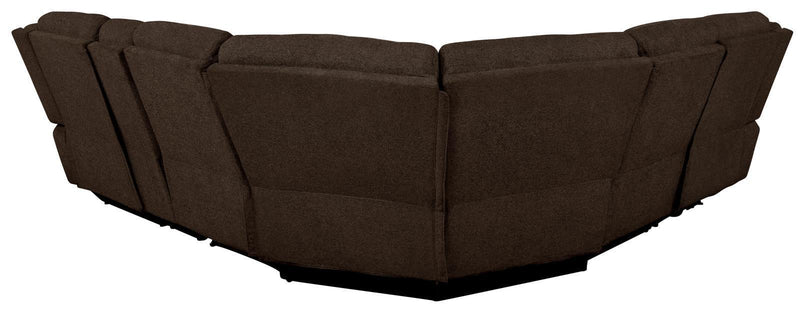 Belize - 6 Pc Motion Sectional - Brown-Washburn's Home Furnishings