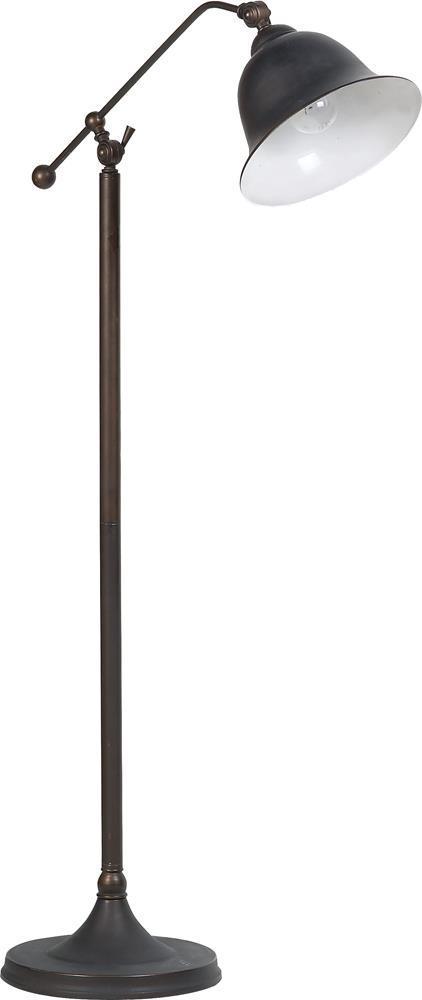 Bell Shade Floor Lamp - Brown-Washburn's Home Furnishings