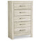 Bellaby - Whitewash - Five Drawer Chest-Washburn's Home Furnishings