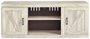 Bellaby - Whitewash - Lg Tv Stand W/fireplace Option - Small-Washburn's Home Furnishings