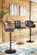 Bellatier - Brown - Tall Uph Swivel Barstool(1/cn)-Washburn's Home Furnishings