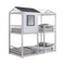 Belton - House-themed Twin Over Twin Bunk Bed - White-Washburn's Home Furnishings