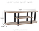 Bertmond - Light Brown/black - Tv Stand-Washburn's Home Furnishings