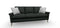 Best Dacey Stationary Sofa w/ Brushed Gold Legs in Smoke-Washburn's Home Furnishings