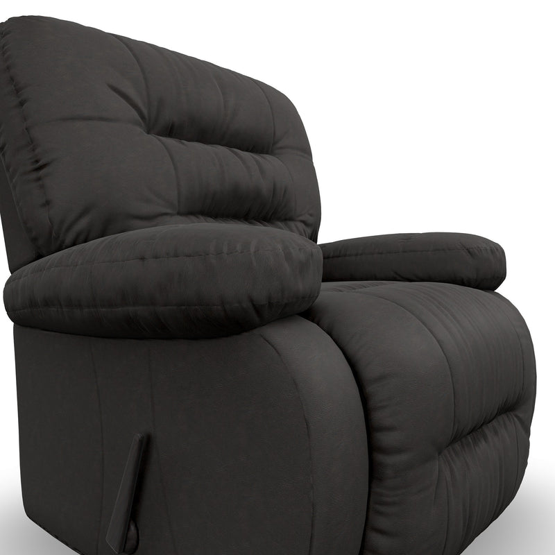 Best Maddox Leather Rocker Recliner in Chocolate-Washburn's Home Furnishings