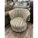 Best Palmona Swivel Barrel Chair w/ Riverloom Legs in Saffron-Washburn's Home Furnishings