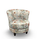 Best Palmona Swivel Barrel Chair w/ Riverloom Legs in Shell-Washburn's Home Furnishings