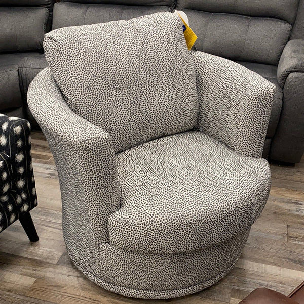 Best Tina Swivel Chair in Charcoal-Washburn's Home Furnishings