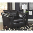 Betrillo - Black - 2 Pc. - Chair With Ottoman-Washburn's Home Furnishings