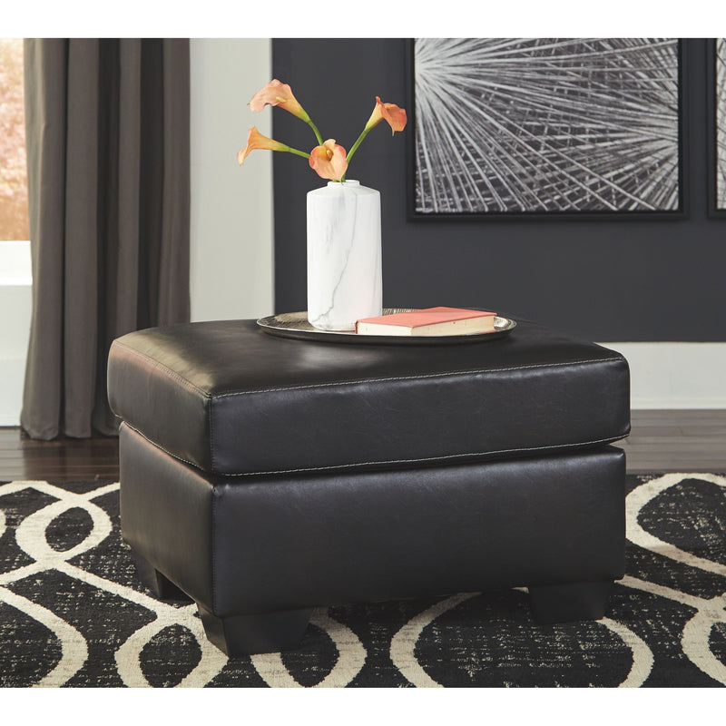 Betrillo - Black - 2 Pc. - Chair With Ottoman-Washburn's Home Furnishings