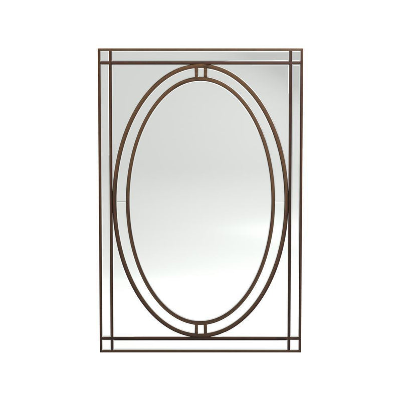 Beveled Edge Wall Mirror Silver-Washburn's Home Furnishings