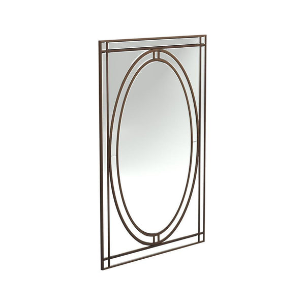 Beveled Edge Wall Mirror Silver-Washburn's Home Furnishings