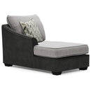 Bilgray - Pewter - Left Arm Facing Chaise 3 Pc Sectional-Washburn's Home Furnishings