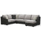 Bilgray - Pewter - Left Arm Facing Sofa 3 Pc Sectional-Washburn's Home Furnishings