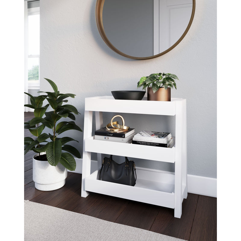 Blariden - White - Shelf Accent Table-Washburn's Home Furnishings