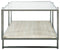 Bodalli - Ivory/chrome - Rectangular Cocktail Table-Washburn's Home Furnishings