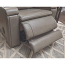 Boerna - Gray - Pwr Recliner/adj Headrest-Washburn's Home Furnishings