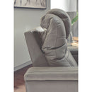 Boerna - Gray - Pwr Recliner/adj Headrest-Washburn's Home Furnishings