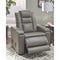 Boerna - Gray - Pwr Recliner/adj Headrest-Washburn's Home Furnishings