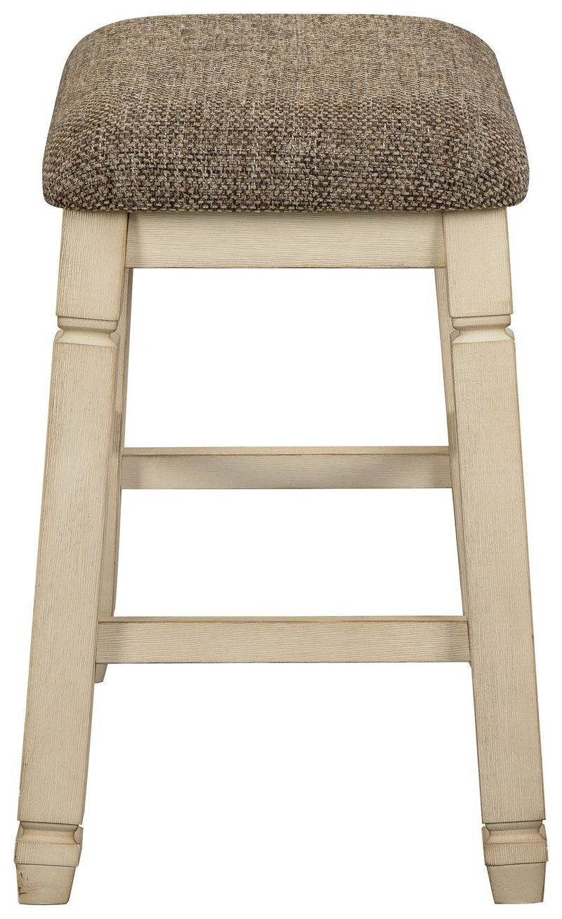 Bolanburg - Beige - Upholstered Stool (2/cn)-Washburn's Home Furnishings