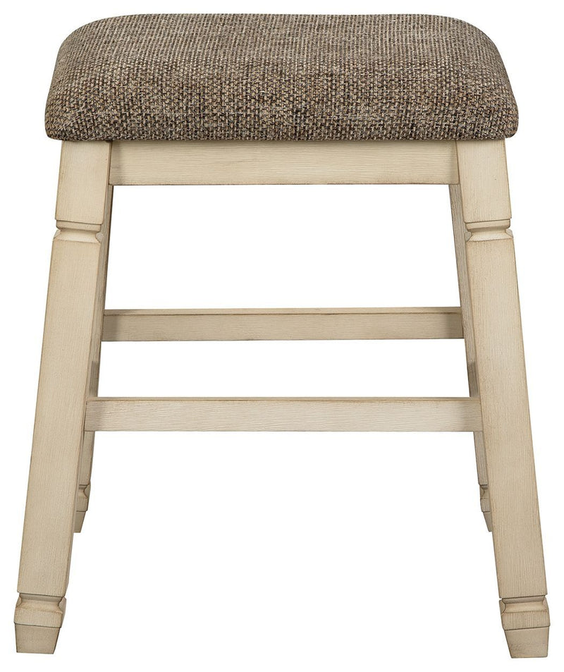 Bolanburg - Brown / Beige - Backless Counter Height Bar Stool (set Of 2)-Washburn's Home Furnishings