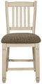 Bolanburg - Brown / Beige - Counter Height Bar Stool (set Of 2) - Rake Back-Washburn's Home Furnishings