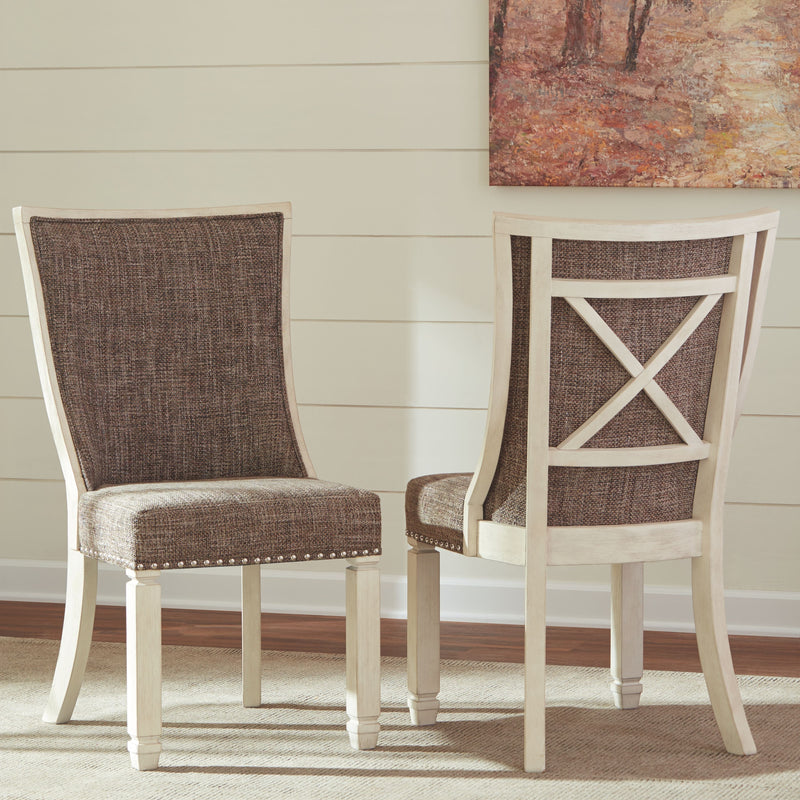 Bolanburg - Brown / Beige - Dining Chair (set Of 2) - Uph Back-Washburn's Home Furnishings