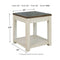 Bolanburg - Brown/White - Square End Table-Washburn's Home Furnishings