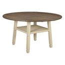 Bolanburg - Two-tone - Round Drop Leaf Counter Table-Washburn's Home Furnishings