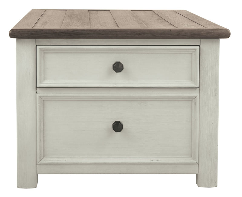 Bolanburg - White / Brown / Beige - Lift Top Cocktail Table-Washburn's Home Furnishings