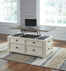 Bolanburg - White / Brown / Beige - Lift Top Cocktail Table-Washburn's Home Furnishings