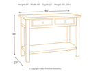 Bolanburg - White / Brown / Beige - Sofa Table-Washburn's Home Furnishings