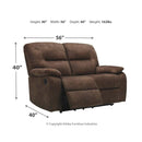 Bolzano - Coffee - Reclining Loveseat-Washburn's Home Furnishings