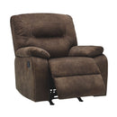 Bolzano - Coffee - Rocker Recliner-Washburn's Home Furnishings