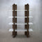 Bookcase With 4 Full-length Shelves - Walnut & White-Washburn's Home Furnishings