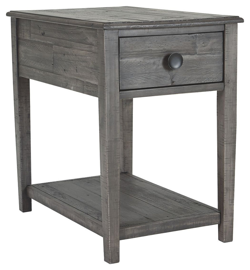 Borlofield - Dark Gray - Rectangular End Table-Washburn's Home Furnishings