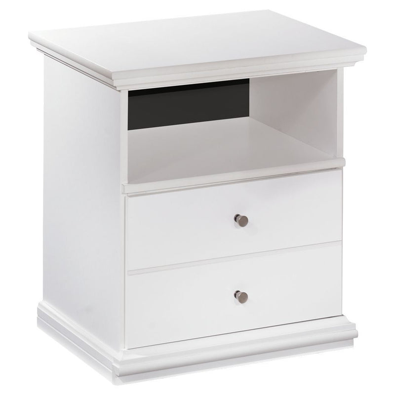 Bostwick - White - One Drawer Night Stand-Washburn's Home Furnishings