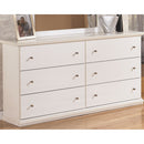 Bostwick - White - Six Drawer Dresser-Washburn's Home Furnishings