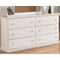 Bostwick - White - Six Drawer Dresser-Washburn's Home Furnishings